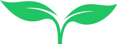 Çevre koruma kavramı olarak yaprak simgesi