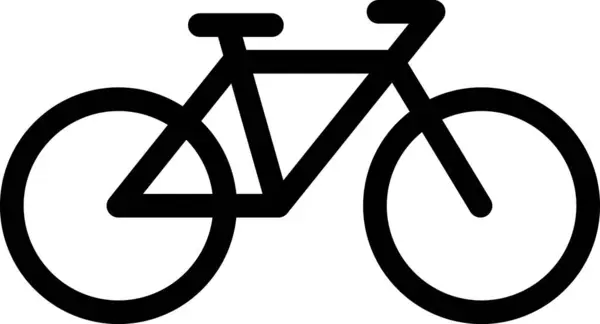Плоский Значок Велосипеда Качестве Знака Веб Страницы Транспортные Спортивные Путешествия — стоковый вектор