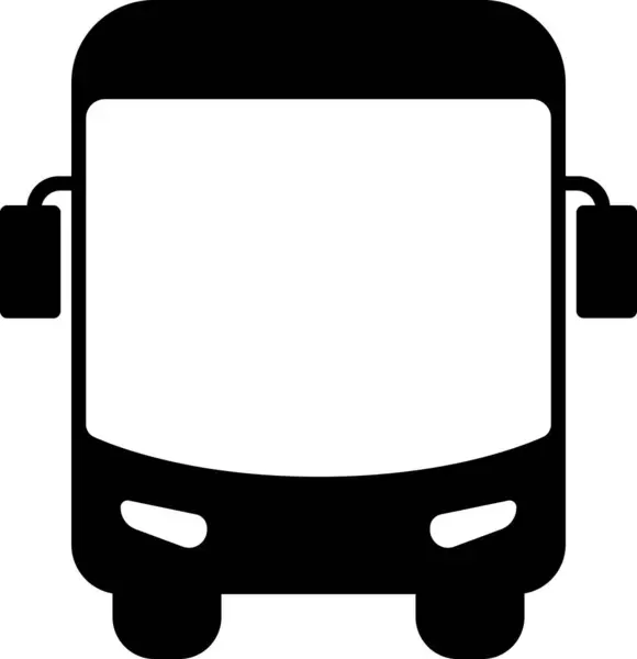 Επίπεδη Εικονίδιο Λεωφορείου Σημάδι Για Σχεδιασμό Της Ιστοσελίδας Του Ταξιδιού — Διανυσματικό Αρχείο
