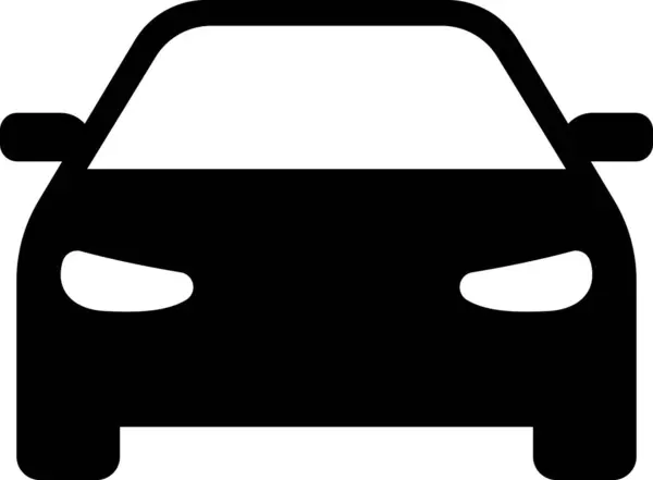 Flaches Auto Schild Als Symbol Für Die Freie Fahrt — Stockvektor