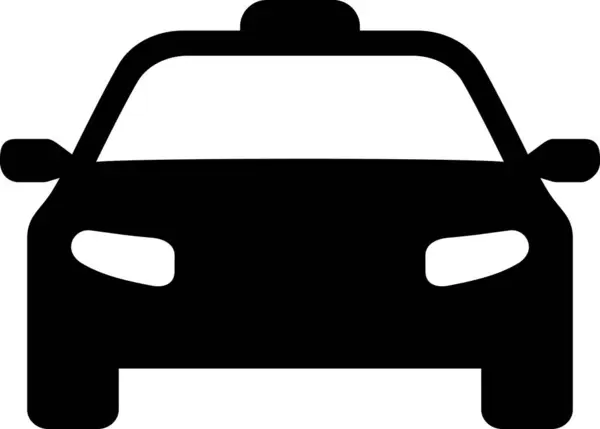 택시의 페이지 디자인에 표시로 자동차 아이콘 — 스톡 벡터