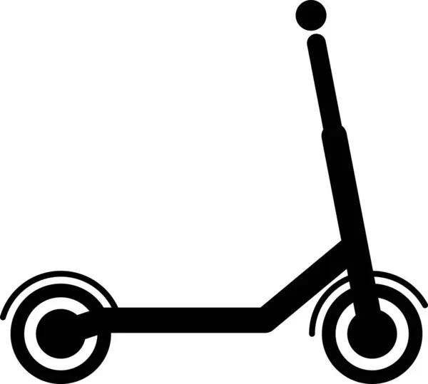 Ícone Scooter Plana Como Sinal Para Web Page Design Sity —  Vetores de Stock