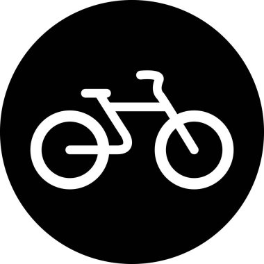 Web sayfası tasarımı için bir işaret olarak bisiklet simgesi