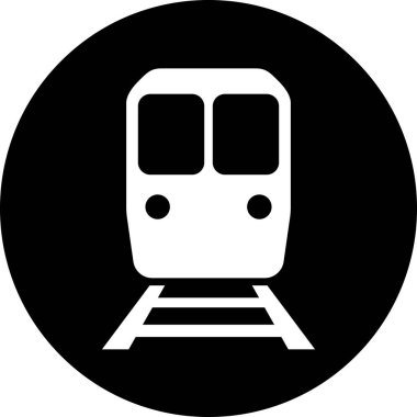 Yolcu taşımacılığının web sayfası tasarımı için imza olarak metro simgesi