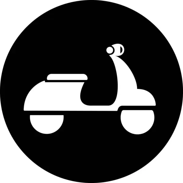 Scooter Moped Icon Sign Web Page Design Sity Transport — Stockový vektor
