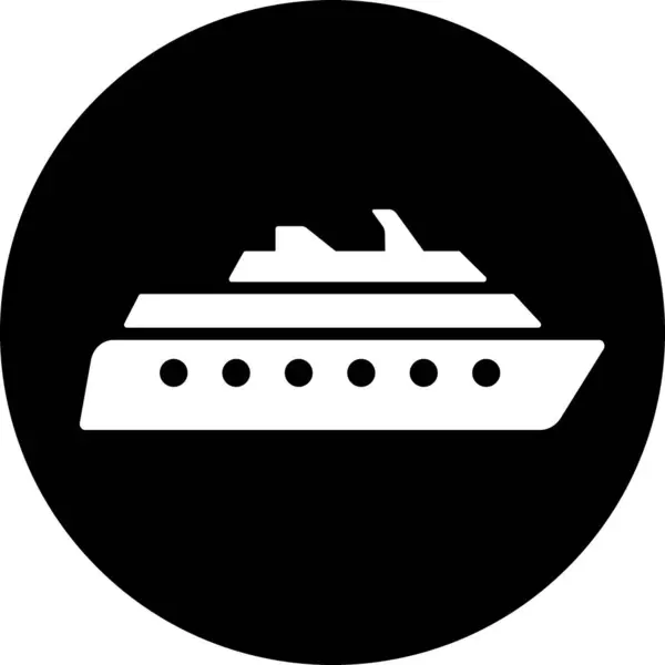 Ship Icon Sign Web Page Design Passenger Transportation Transport — 图库矢量图片