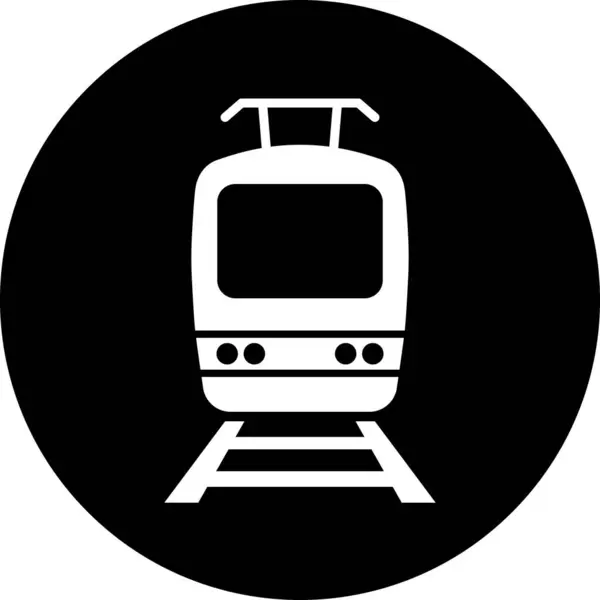 Tram Icon Sign Web Page Design Passenger Transport — Image vectorielle
