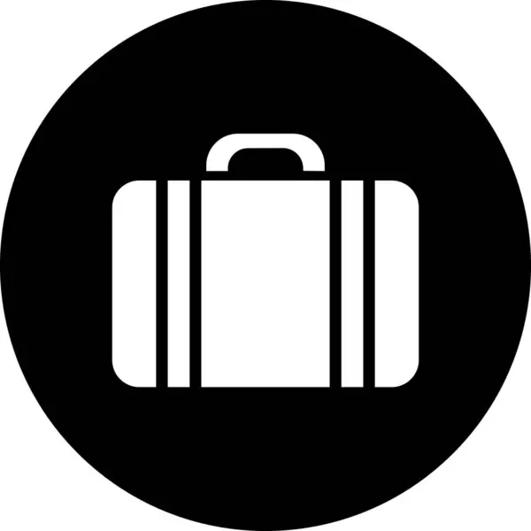 Travel Bag Icon Sign Web Page Design — Stockvektor