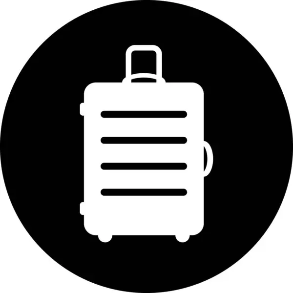 Travel Bag Icon Sign Web Page Design Concept Vacation Traveling — Διανυσματικό Αρχείο