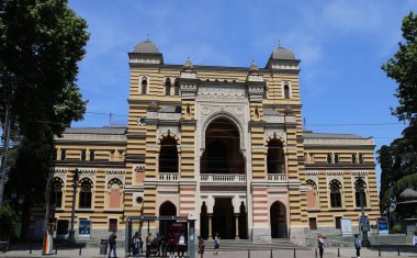 Tiflis, Gürcistan - 17 Mayıs 2019: Opera ve Bale Tiyatrosu