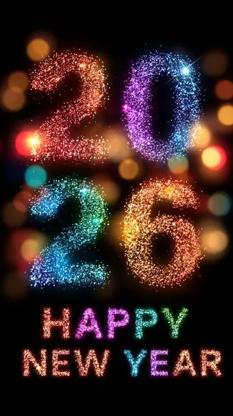 Parıldayan sayılar ve canlı renkler yeni yıla hoş geldin der.