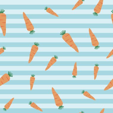 CARROT SEAMLESS PATTERN FOR CLOTHS AND TEXTILE AND CAN BE USE IN ANY KIDS WEAR FIELDS VECTOR