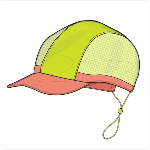 Vector Illustration Baseball Cap — Stock Vector
