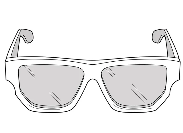 Sonnenbrillen Symbol Cartoon Stil Isoliert Auf Weißem Hintergrund Zubehörsymbol — Stockvektor