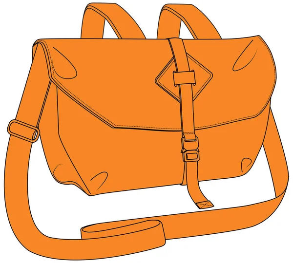 Ζωγραφισμένα Στο Χέρι Σχέδια Μιας Τσάντας Διανυσματική Απεικόνιση — Διανυσματικό Αρχείο