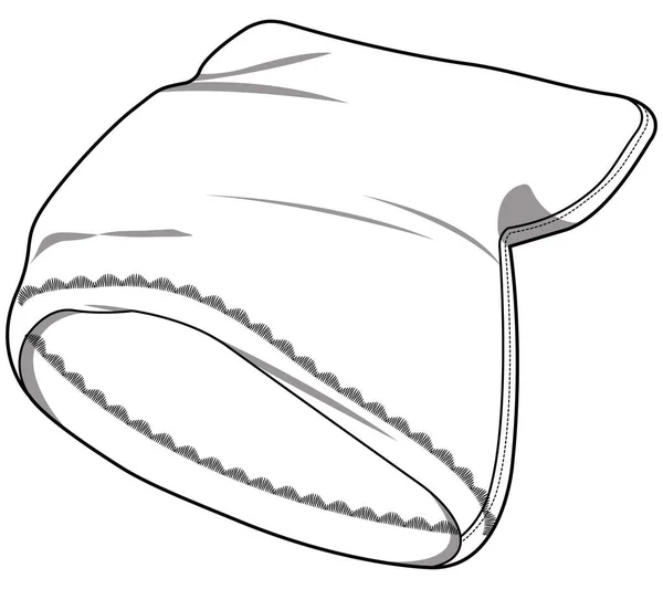 Pochette Isolée Sur Fond Blanc — Image vectorielle