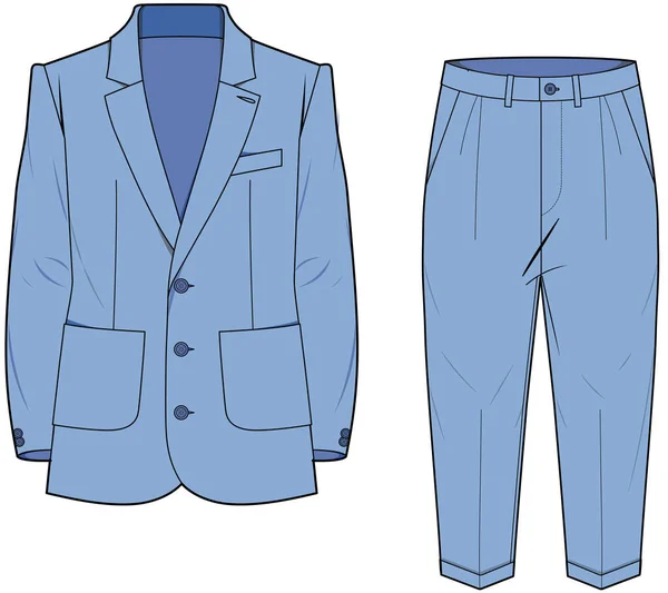 Corporate Wear Blazer Pants Vector — Stockvektor