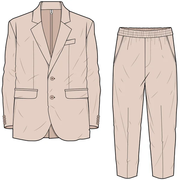 Korporatwear Blazer Och Pants Vector — Stock vektor