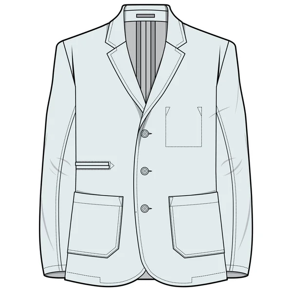 Men Boys Corporate Wear Blazer Vector — Stockový vektor