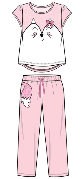 パジャマ セットのベクトル図 — ストックベクタ