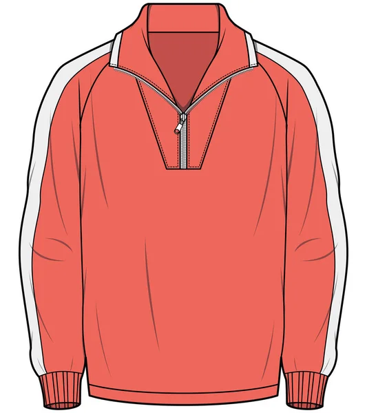 Hombres Niños Bomber Sports Jacket Vector Sketch — Vector de stock