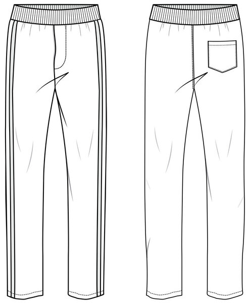 JOGGERS FLAT DESIGN VECTOR