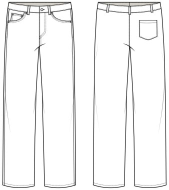 Pantolon vektör resimleme arkaplanı