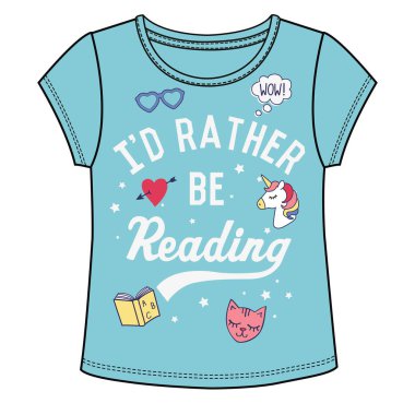 Şirin kız gömlek vektör illüstrasyon arka planı