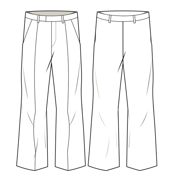 Kalhoty Vektorové Ilustrace Pozadí — Stockový vektor