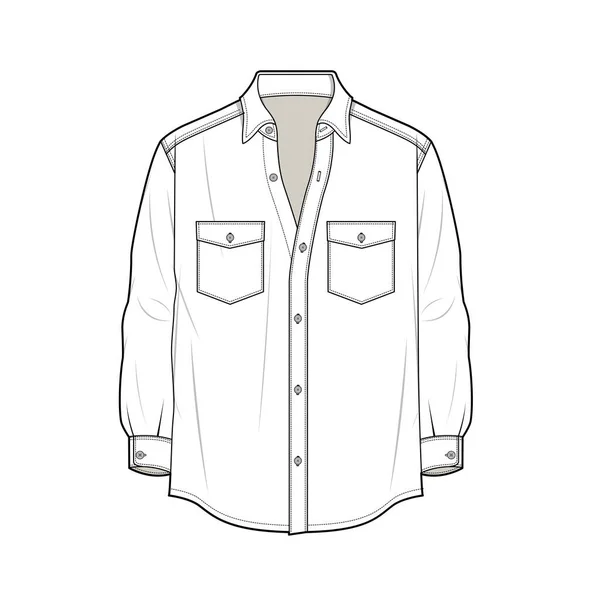 Košile Vektorové Ilustrace Pozadí — Stockový vektor
