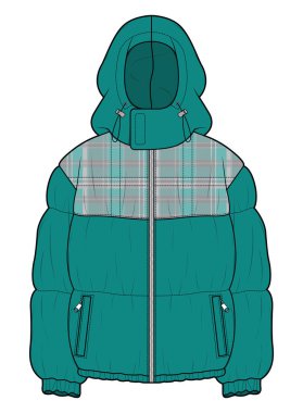 Ceket veya Bombacı vektör resimleme arkaplanı