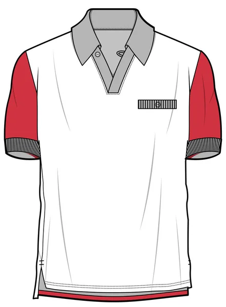 Polo Shirt Vector Illustratie Achtergrond — Stockvector