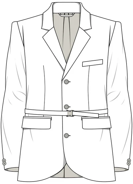 Kabát Vektor Illusztráció Háttér — Stock Vector