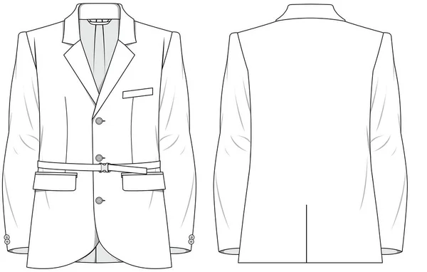 Kabát Vektor Illusztráció Háttér — Stock Vector