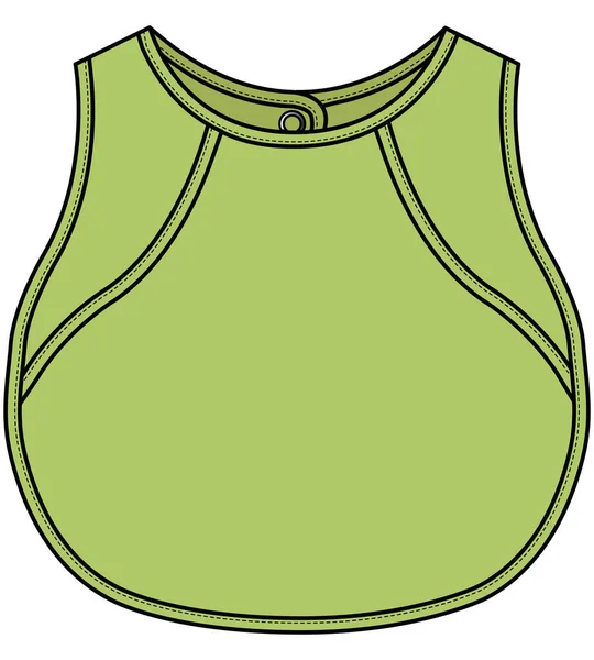 Baby Haklappar Vektor Illustration Bakgrund — Stock vektor