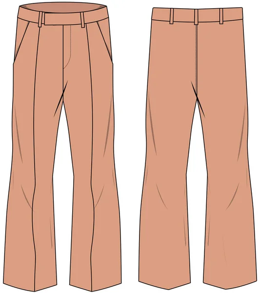 Pantaloni Svasati Sfondo Illustrazione Vettoriale — Vettoriale Stock