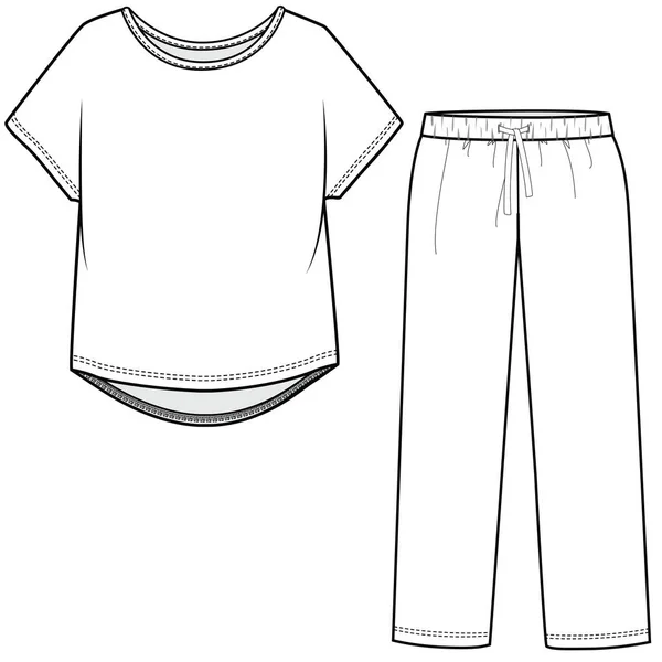 Fond Illustration Vectoriel Pyjama — Image vectorielle