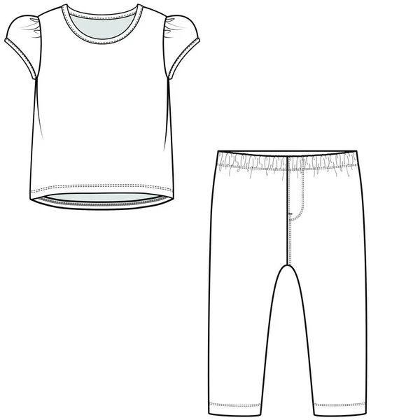 Fond Illustration Vectoriel Pyjama — Image vectorielle