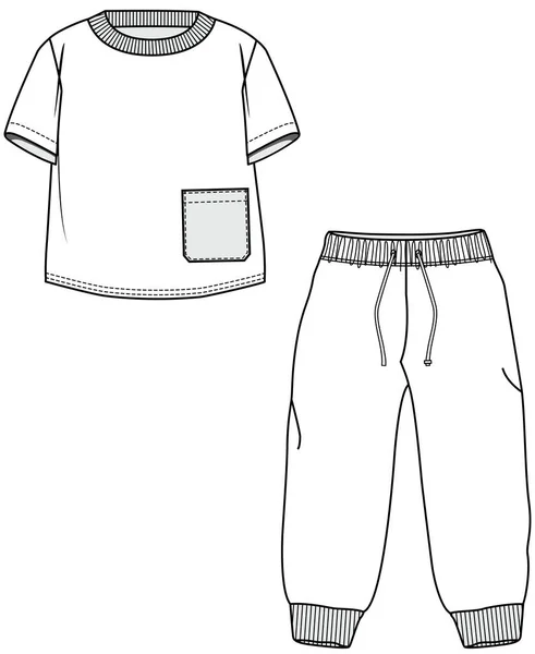 Pajama Vector Illustration Background — Stock Vector