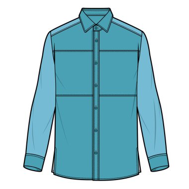 MEN SHIRT VECTOR SÜRETİMİ 