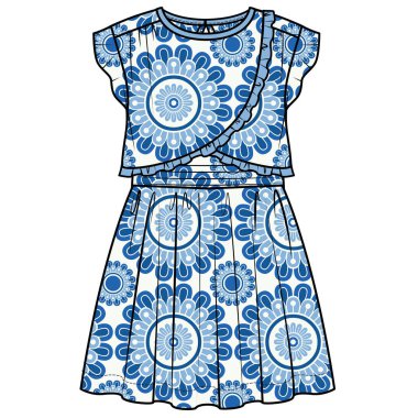 Düz giyin. VECTOR BÖLGESİ 