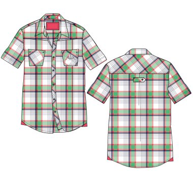 MEN SHIRT VECTOR SÜRETİMİ 