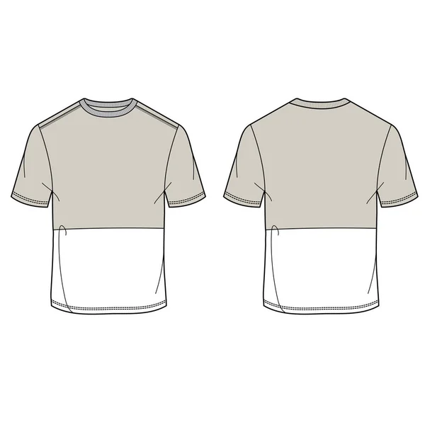 Homens Shirt Flat Vector Ilustração — Vetor de Stock
