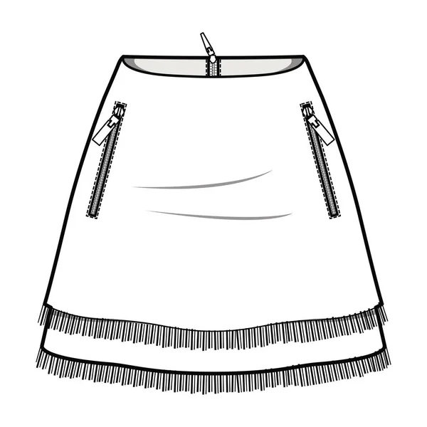 Girls Skirts Vector Illustration — Stock Vector