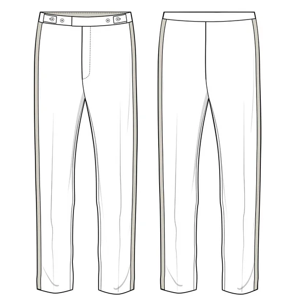 Pantaloni Uomo Piatti Illustrazione Del Vettore — Vettoriale Stock