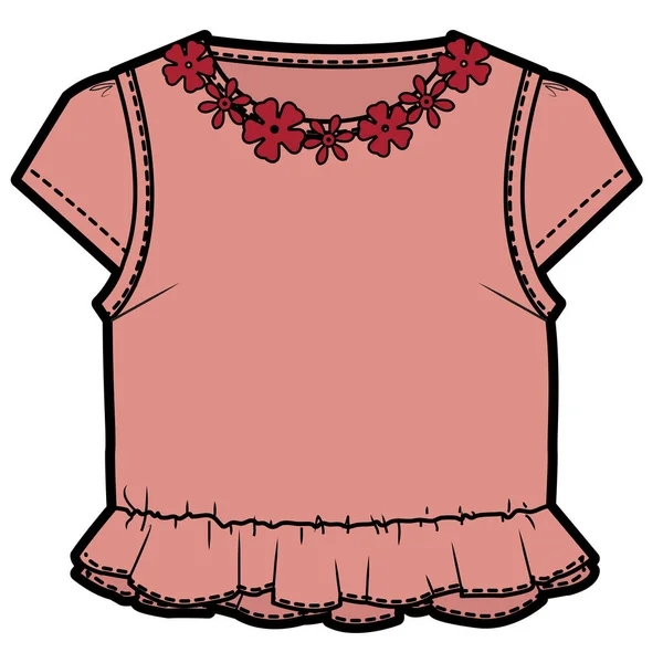 Kids Toddler Knit Top — стоковый вектор