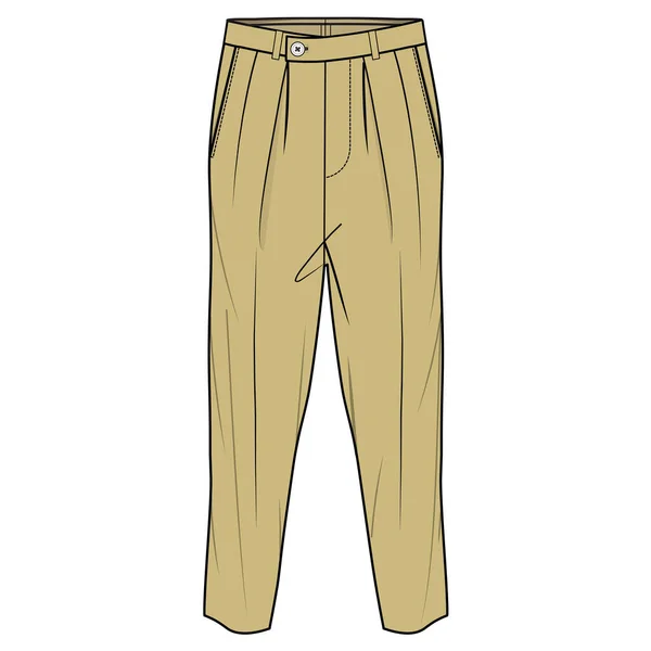 Homme Pant Flat Vector Illustration — Image vectorielle