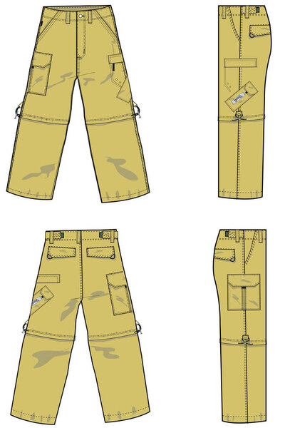CARGO BOTTOMS VECTOR ILLUSTRATION 