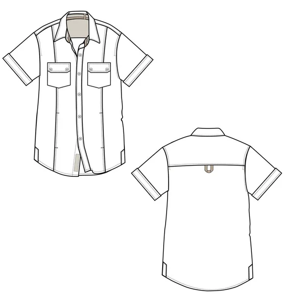 Men Shirt Vector Illustration — Stock Vector