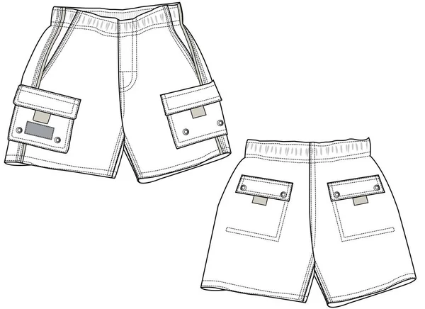Men Shorts Vector Illustration — Stockový vektor